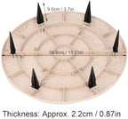 Garden Stepping Stones Beige Decorative Outdoor Stepping Stone with Ground Stakes for Lawn Garden Pathway Walkway - Image 2