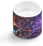 4Pcs Flickering Flameless Candles with Timer Battery Operated Candles with Remote Halloween Colorful Spider Web LED Pillar Tea Lights for Living Room Home Decoration - Image 2