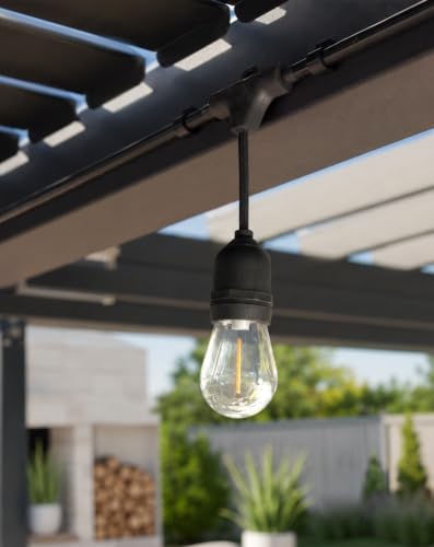String Light Hooks Compatible with Mirador, No-Drill Black 30Pk for Pergola - Image 3