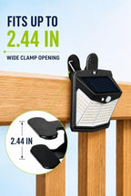 Clip-On Solar Lights Outdoor, Motion Sensor, No-Drill, 4 Pack - Image 5