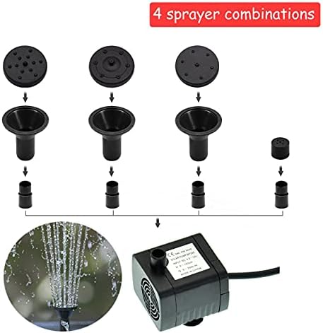 Lewisia 5W Solar Fountain Pump for Pool Pond Bird Bath Garden Decoration Submersible Fountain Pump Kit - Image 3