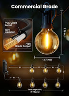 Brightown 75FT 36LED Solar String Lights Outdoor with Remote & USB Port - Image 5