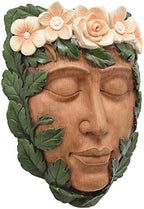 Arcadia Garden Products Large Whimsical Tree Face Planter, 8"x10.5", Outdoor Tree Hugger, Woman Spirit Sculpture for Garden Art Decor, Birdfeeder, Hangs on Trees, Fences or Walls, Willow - Image 2