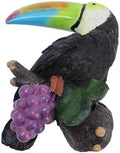 Outdoor Statue Toucan Tree Hugger Outdoor Statues Exotic Bird Sculpture Garden Decor by Unknown