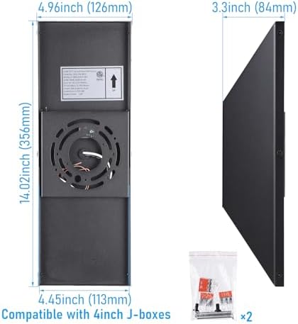 LEONLITE 2-Pack Dimmable LED Up Down Wall Light, 100-277V, CRI 90+, 5CCT - Image 6
