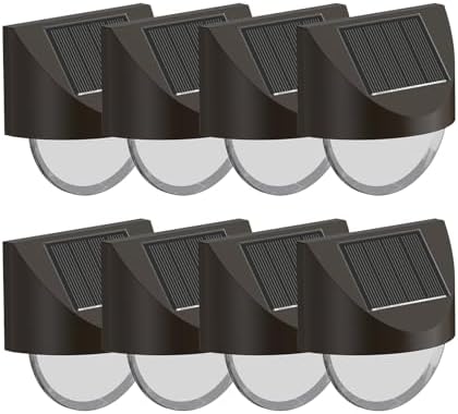 Solar Step Lights Outdoor, Solar Powered Stair Lights Outdoor Waterproof for Front Step, Yard, Patio, Porch, Fence and Deck Decor (8) - Image 2