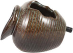 Ceramic Open Bottom Fountain Jar with Built in Filtration for Garden Ponds by BESPORTBLE