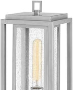 Hinkley Republic Medium 12V Outdoor Pier Mount Lantern, Satin Nickel Finish - Image 4