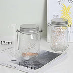 4 Pack Solar Lights - Mason Jar Lids Fairy Lights with Hangers - for Outdoor Garden Backyard Fence Deck Christmas Halloween Decorations - Image 4