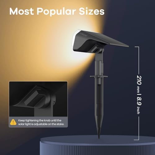 Linkind Solar Spot Lights Outdoor Waterproof Floodlight Warm White 8 Pack - Image 4