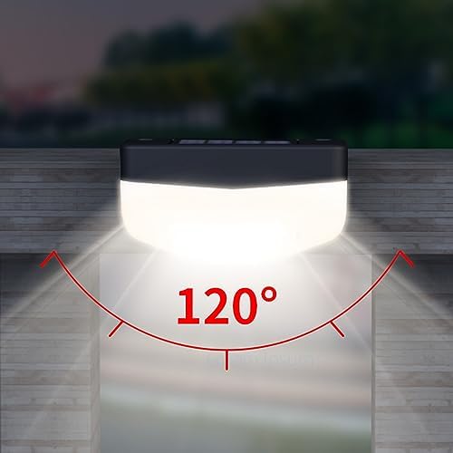 LED Solar Step Lights, 18 Pack Solar Deck Lights Outdoor IP65 Waterproof Pool Side Lighting Decor for Stairs Fence Yard Driveway Pathway Yard Backyard, Cold White - Image 6