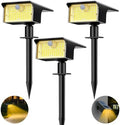 nipify 3 Pack 62 LED Solar Spot Lights Outdoor Motion Sensor with 3 Modes by Nipify