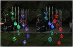 Solar Led Light Outdoor Wind Chime Lamp Color Changing Mobile Hanging Decorative Lighting for Garden Corridor Wedding Decoration (Color : Green) - Image 3