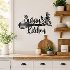 Custom Kitchen Name Sign, Personalized Kitchen Metal Sign, Kitchen Art Wall Decor, Kitchen Signs Wall Decor, Metal Wall Art, Kitchen Decor, Mothers Day Gift, Mom's Kitchen, Gift for Grandma - Image 3