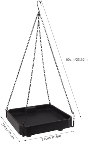 12V Thermostatic Heating Bird Feeder Hanging Plate Tray for Winter Garden Bird Bath Deicer US Plug 120V 60HZ Rapid Heating (for Water Feeding) - Image 3