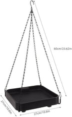 12V Thermostatic Heating Bird Feeder Hanging Plate Tray for Winter Garden Bird Bath Deicer US Plug 120V 60HZ Rapid Heating (for Water Feeding) - Image 3