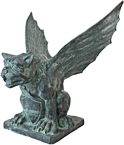 Winged Gargoyle of Naples Bronze Garden Statue by DesignToscano