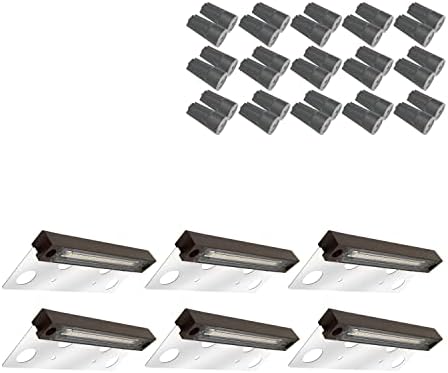 GKOLED 6-Pack 6.8 Inch UL Listed Hardscape Lights with 30-Pack Waterproof Large Size Wire Connectors by GKOLED