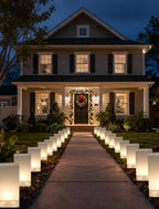 10PK Christmas Pathway Lights, 16FT LED Luminary Bag Lights - Image 3