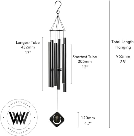 Deep Tone Outside Wind Chime - 38 inch, 96.5cm Wind Chimes for Outdoors - Image 7