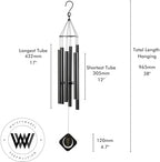 Deep Tone Outside Wind Chime - 38 inch, 96.5cm Wind Chimes for Outdoors - Image 7