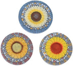 3 Pack Sunflower Stepping Stones Outdoor, 10 Inch Garden Walkway Stones - Image 2