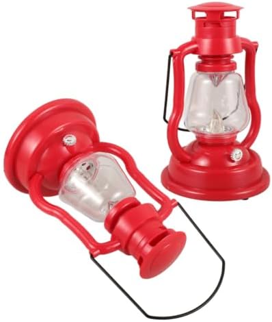 2pcs Vintage Kerosene Lamp with Handle, Retro Metal Oil Lantern by HOLIDYOYO
