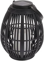 Solar Garden Lantern, Rattan Outdoor Lantern LED Waterproof Decorative Solar Lantern for Patio Pathway Courtyard Hanging Light - Image 3