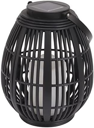 Solar Garden Lantern, Rattan Outdoor Lantern LED Waterproof Decorative Solar Lantern for Patio Pathway Courtyard Hanging Light - Image 3
