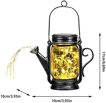 Outdoor Solar Garden Lights Hanging Watering Can Lights with 45 Led String Lights, for Flower Fence Lawn Patio Festoon Party Christmas Holiday - Image 2