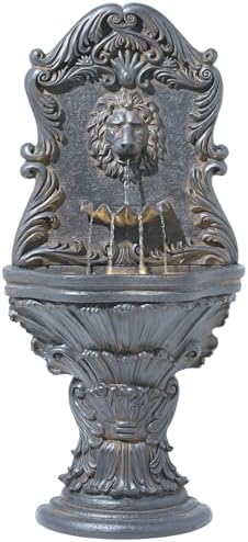 Royal Lion Acanthus 50" High Outdoor Indoor Large Fountain with LED Light - Image 5
