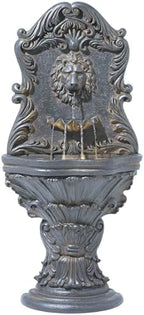 Royal Lion Acanthus 50" High Outdoor Indoor Large Fountain with LED Light - Image 5