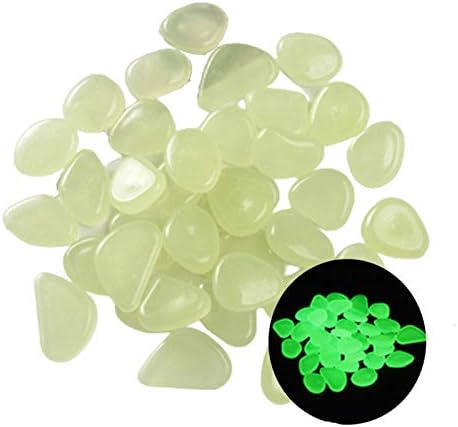 Glowing Stone Green Pebbles in The Dark, Luminous Rocks for Indoor and Outdoor Decoration, Garden Lawn Yard, Aquarium Walkway, Fish Tank Decoration (Size : 300PCS) by Unknown