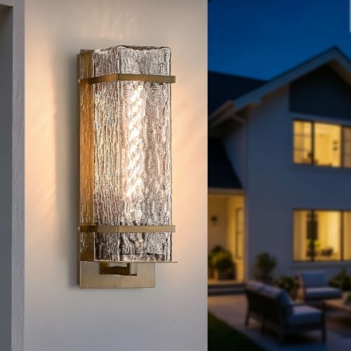 Outdoor Wall Sconce,Vintage Waterproof Exterior Lighting Fixtures by YAOWSZM