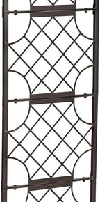 Evergreen Garden Classic Metal Plant Stand with Lattice Trellis for Climbing Plants, Floor Tall Plant Stand Indoor and Outdoor for Patio, Porch, Garden - Image 4