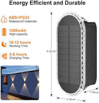 Ellasay Solar Fence Lightsv Backyark: 12-Pack Fence Lights Solar Powered 3 Color Modes - Up & Down LED Waterproof Solar Wall Lights for Outdoor Yard/Porch/Patio/Railing - Image 6