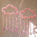 Suncalla 2 Pcs Crystal Suncatchers for Window Pink Clouds Boho Decor Hanging Sun Catcher Making Rainbow Artificial Crystal Prisms Wind Chime with Chain for Garden Home Wedding Ornament Gift by Unknown