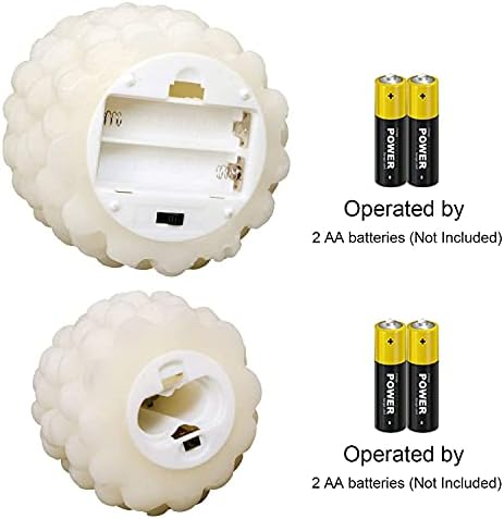 Wondise Pine Cone Flickering Flameless Candles with Remote and Timer - Image 5