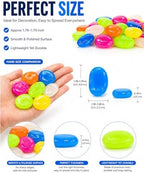 gifskiu Large Glow in the Dark Rocks Garden Stones Pebbles Indoor Outdoor Aquarium Decor, Mixed Color Luminous Glow Stones for DIY Landscaping Potted Plant Fish Tank Walkways Driveway(500PCS) - Image 3