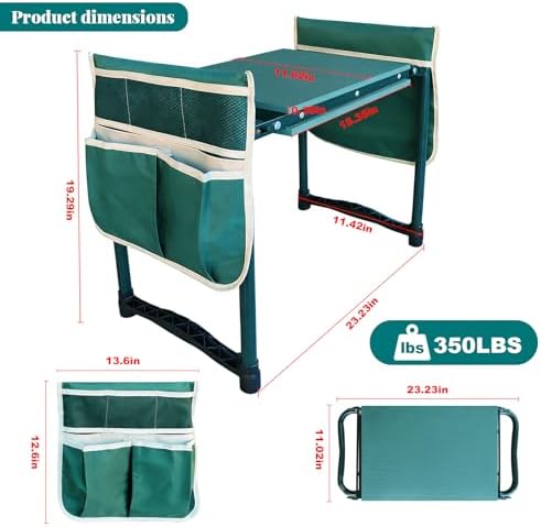 Garden Kneeler and Seat Gift for Women, Men, Seniors, Mom, Dad - Image 2