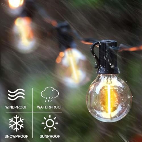 SUNTHIN 100FT Solar String Lights, USB Rechargeable Patio Lights - Image 4