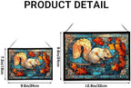 Squirrel Leaping from Tree Branch to Branch Rectangular Stained Glass Suncatcher – Hanging Window Panel with Animal & Nature Scene – Vibrant Glass Art Gift for Wildlife, Fantasy, Nature Lovers v0jcrD - Image 4