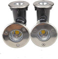 QUANS 3W 12V 24V DC Low Voltage In Ground Well LED Light Warm White 4-Pack by QUANS