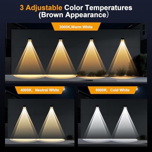 Super Long Lasting Solar Fence Lights Outdoor,Deck Lights Waterproof,Perfect for Winter and Rainy Days,Dusk to Dawn High Brightness Solar Lighting for Wall,Stair,Yard,Patio,Backyard(18 Pack,Brown) - Image 5