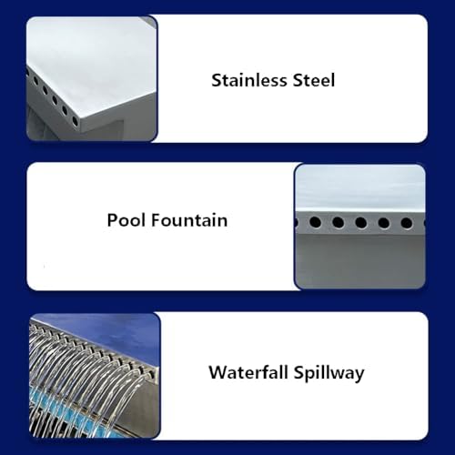 Stainless Steel Outdoor Waterfall Fountain, Modern Wall Feature for Garden & Patio Décor, Relaxing Water Wall Sculpture, Zen Water Feature for Outdoor Spaces - Image 6