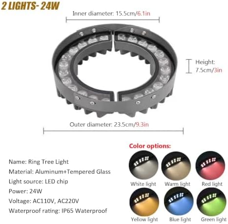Home Commercial Landscape Lights for Trees, 360° Ring Lighting - Image 2