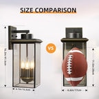 Large Oil‑Rubbed Bronze Outdoor Wall Sconce, Rustproof Exterior Porch Light - Image 4