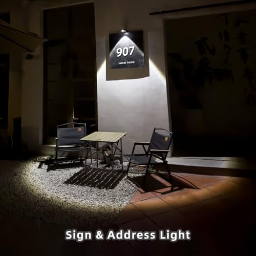 Solar Lights Downlight Outdoor Sconce for Mailbox, Sign, House Number, Wall - Image 6
