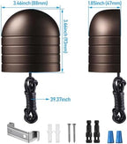 LEONLITE 6-Pack 5CCT Low Voltage LED Deck Lights, 250LM Ultra Bright - Image 4