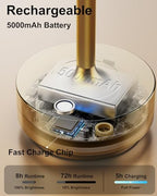 LED Cordless Lamp 5000mAh Outdoor Table Lights Rechargeable Gold - Image 4